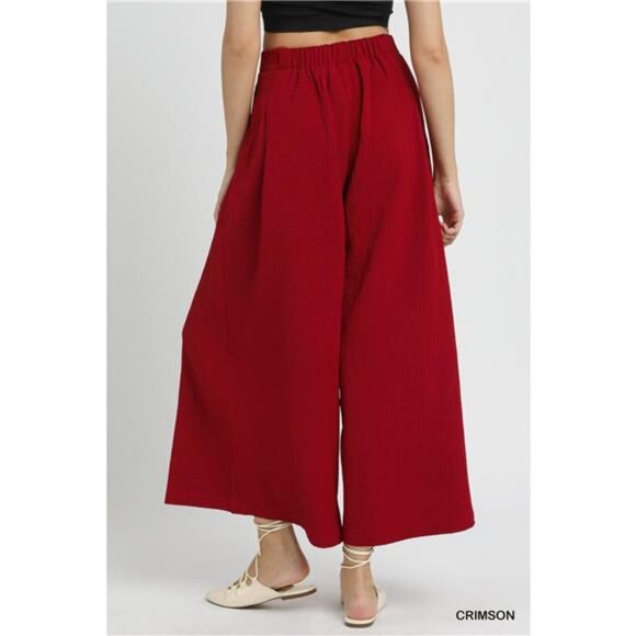 ✨NWT Umgee Elastic Waist Wide Leg Pants - Picture 5 of 6